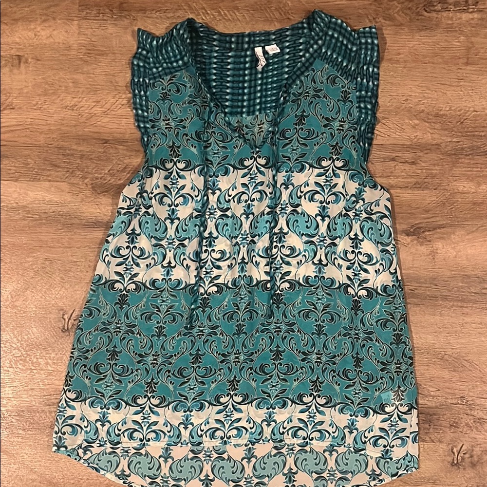 Elle Patterned Sleeveless Top